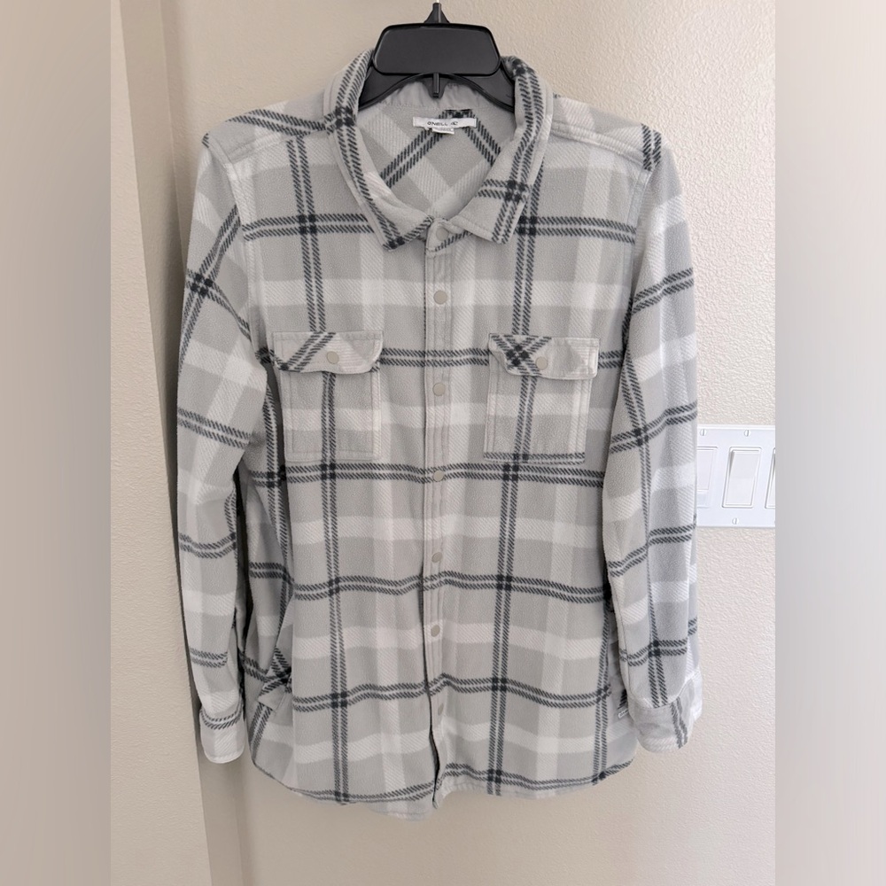 O’Neill plaid sherpa, fast shipping from a smoke & pet free 🏠